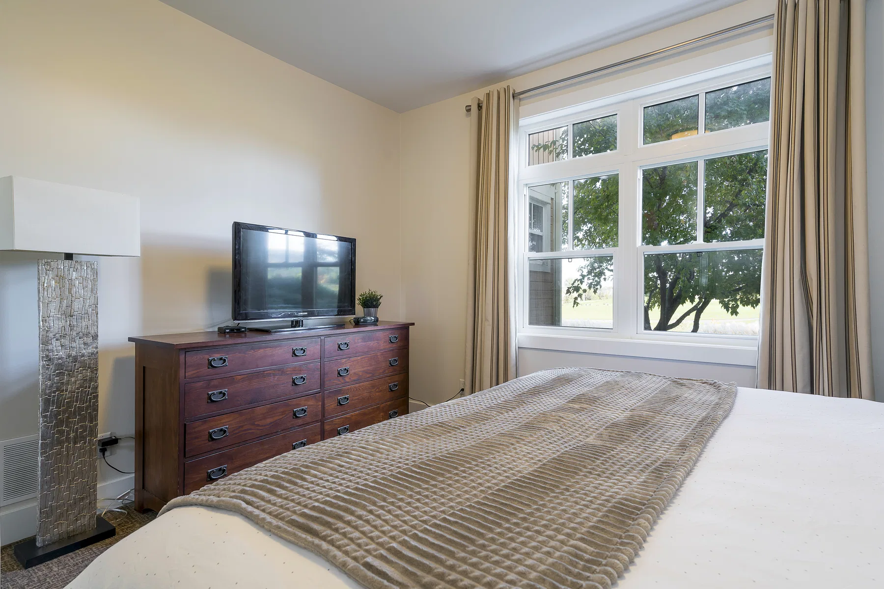 Bedroom and dresser