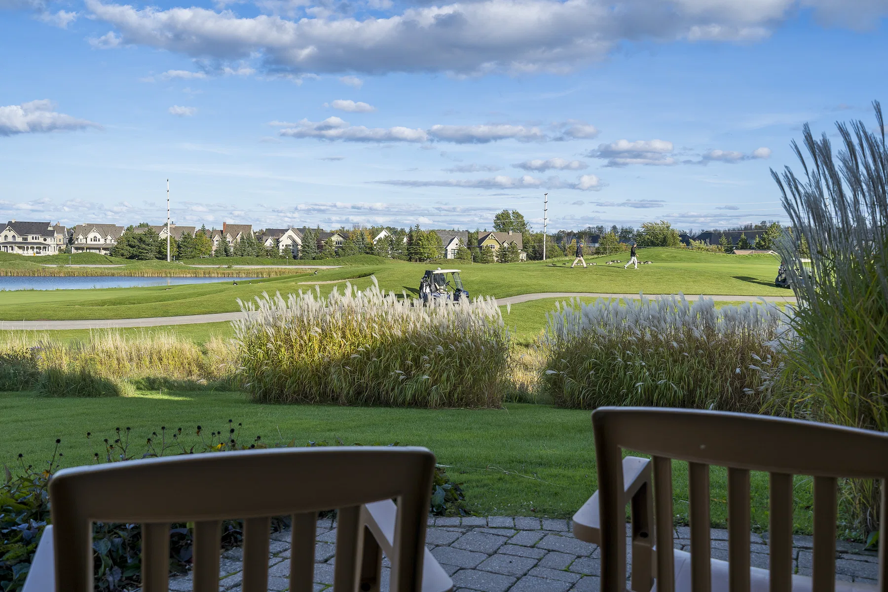 Patio view over the golf course